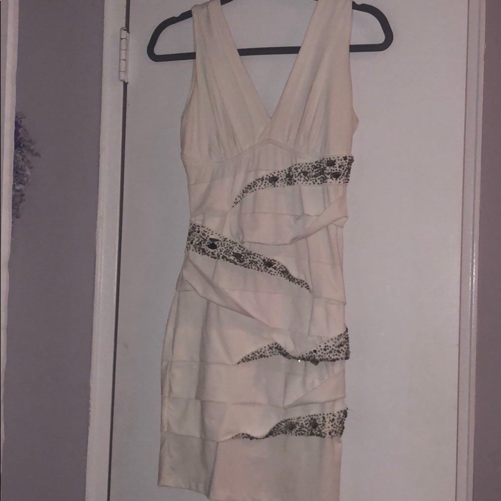 White beaded dress